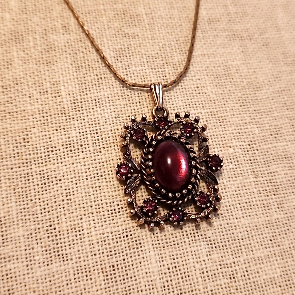 Goldtone Chain w/Act II Pendant